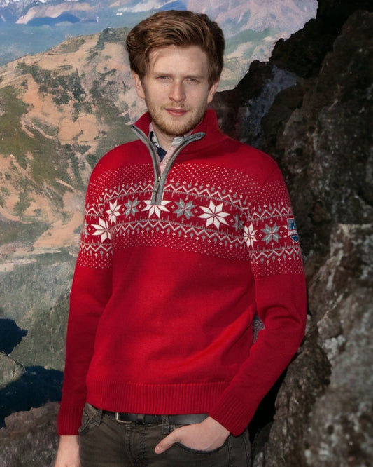 Nordic Herrtröja Merino, Röd atmosfär