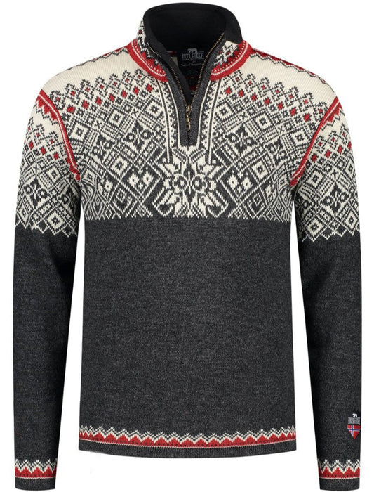 Nordisk zippertröja, Traditionell Kolgråfärg främre