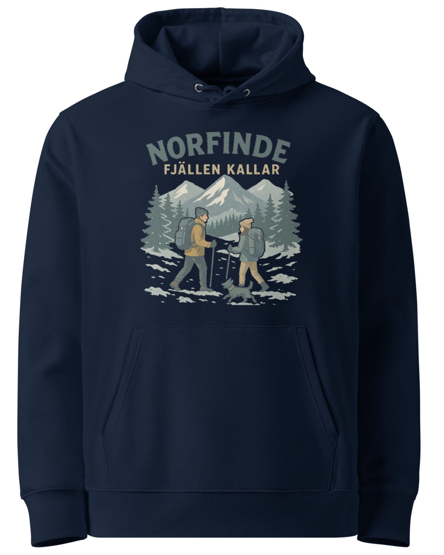 Steg mot frihet – Fjälläventyr Hoodie, Mörkblå