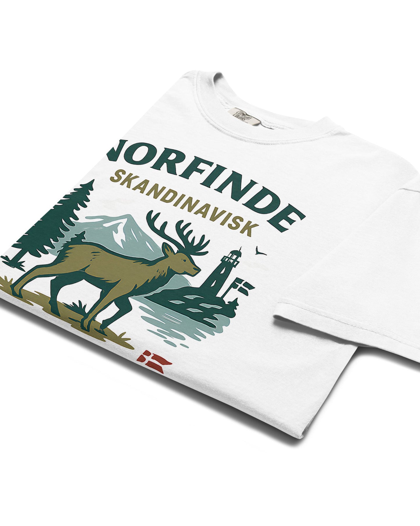 T-shirt scandinave – Héritage et aventure, blanc